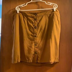 Brown mini skirt